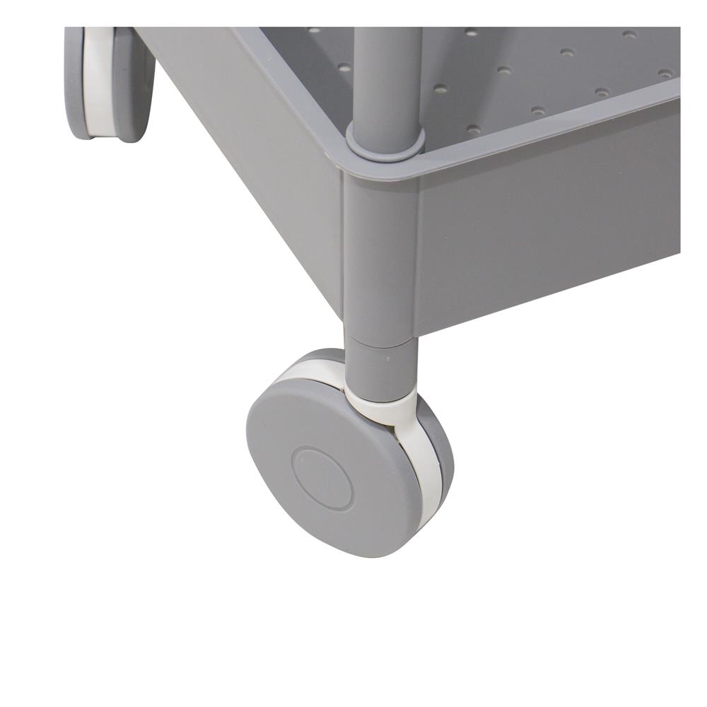 ชั้นวางของ 3 ชั้น มีล้อ STACKO 51.8x34.5x89.8 ซม. สีเทา