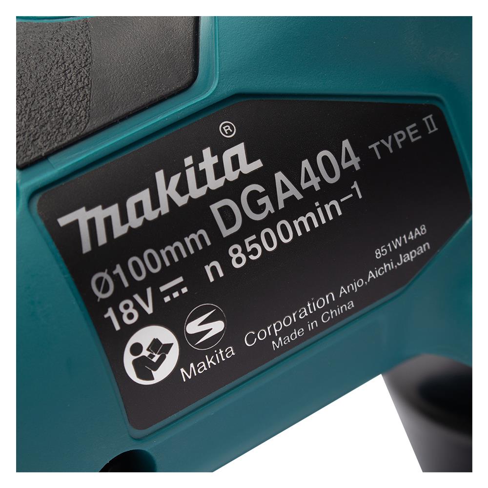เครื่องเจียรไร้สาย (เฉพาะตัวเครื่อง) MAKITA M011-DGA404Z 4 นิ้ว 18 โวลต์ (20V MAX)