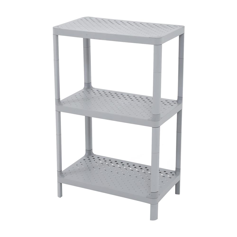 ชั้นวางของ 3 ชั้น STACKO MONO 50x30x81 ซม. สีเทา