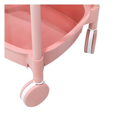 ชั้นวางของ 3 ชั้น มีล้อ STACKO 49.8x33x81 ซม. สีชมพู_4