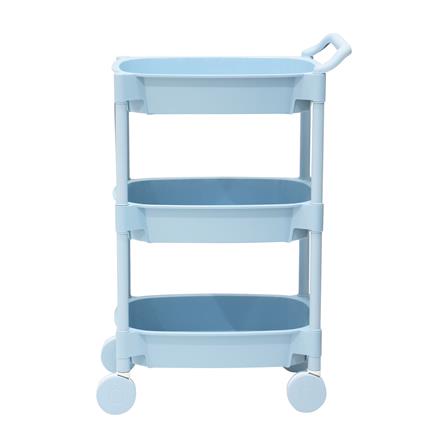 ชั้นวางของ 3 ชั้น มีล้อ STACKO 49.8x33x81 ซม. สีฟ้า_2