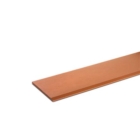 ไม้เชิงชาย ลบมุม ตราเพชร 1.6x15x400 ซม. สีรองพื้นสักทอง_1