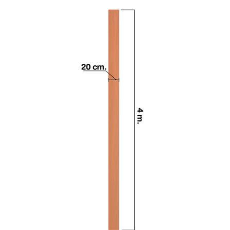 ไม้เชิงชาย ลบมุม ตราเพชร 1.6x20x400 ซม. สีรองพื้นสักทอง_4