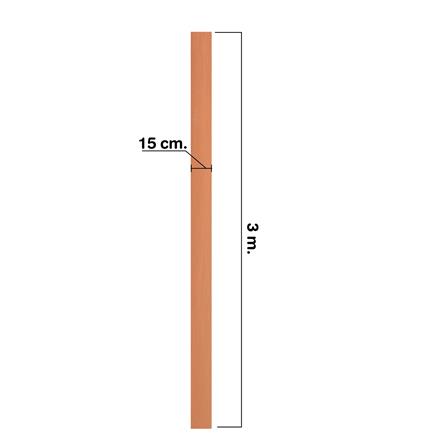 ไม้เชิงชาย ลบมุม ตราเพชร 1.6x15x300 ซม. สีรองพื้นสักทอง_4