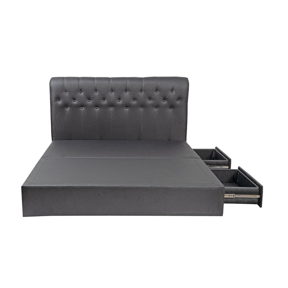 ฐานรองหัวเตียง 6 ฟุต HOME LIVING STYLE ROME-L สีดำ
