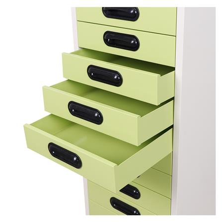 ตู้ลิ้นชักเหล็ก 15 ลิ้นชัก KOL KA-1319 สีเขียว_2