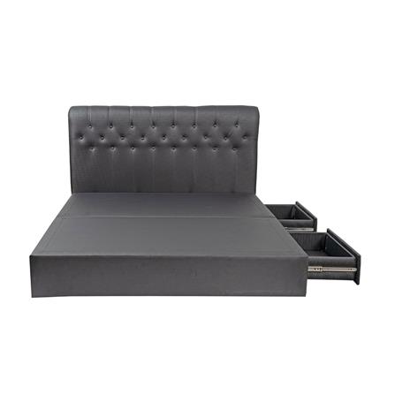 ฐานรองหัวเตียง 5 ฟุต HOME LIVING STYLE ROME-L สีดำ_1