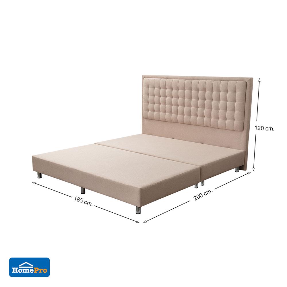 ฐานรองหัวเตียง 6 ฟุต HOME LIVING STYLE TOAST สีครีม