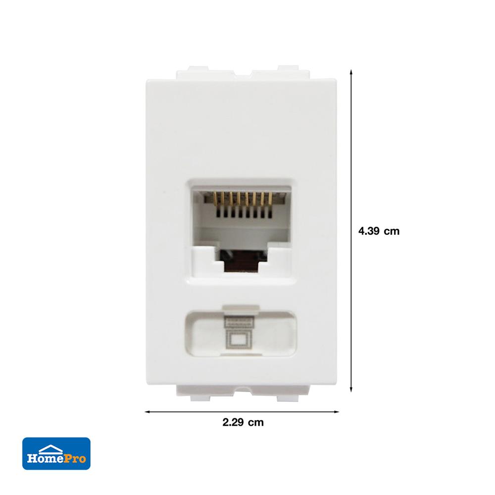 เต้ารับคอมพิวเตอร์ ELECKTA BASIC CAT 6 สีขาว