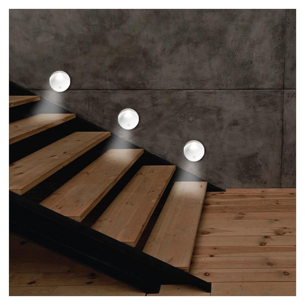 ไฟ LED อัตโนมัติ แบบกลม ELECKTA 0.5 วัตต์ แสงขาว แพ็ก 2 ชิ้น