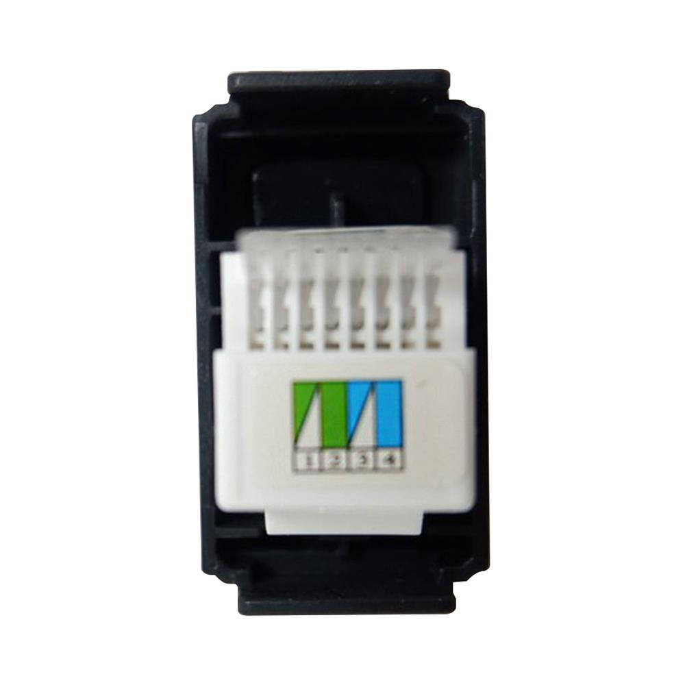 เต้ารับโทรศัพท์ ELECKTA BASIC 6P/4C RJ11 สีดำ