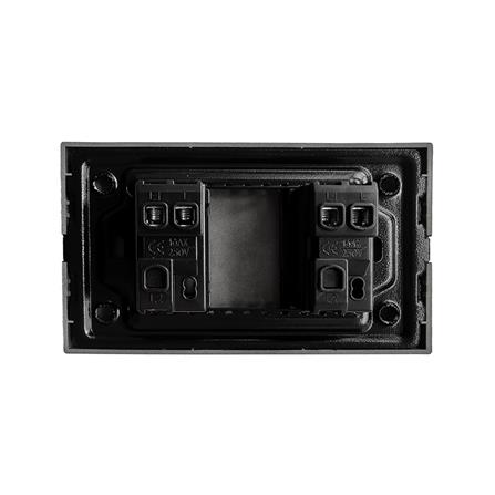 ชุดสวิตช์ 1 ทาง 2 ช่อง ELECKTA BASIC สีดำ_1