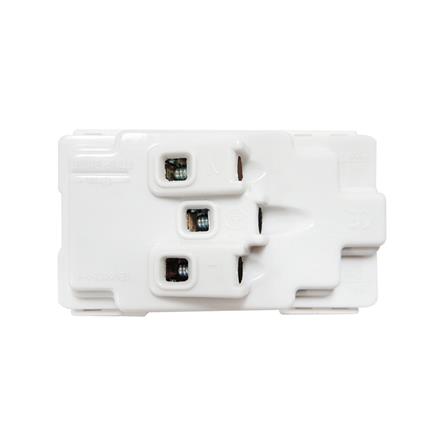 เต้ารับคู่ 3 ขา ELECKTA BASIC สีขาว_1