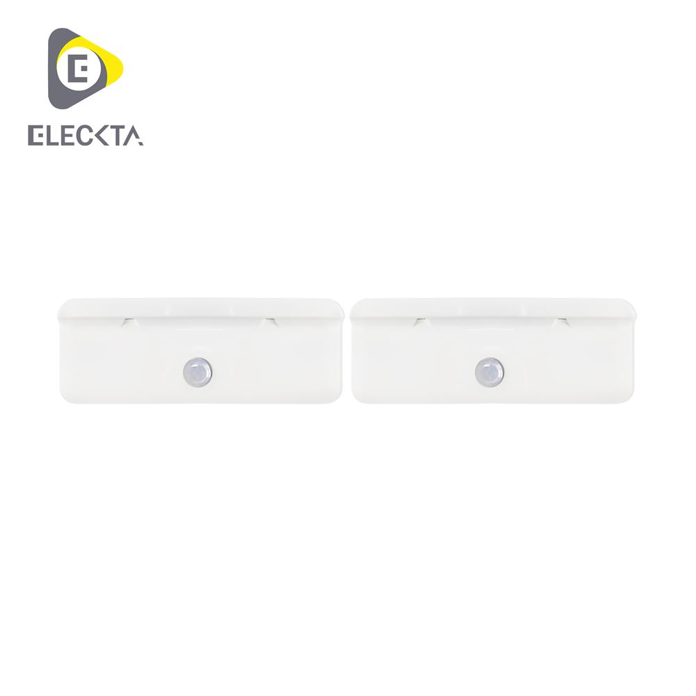 ไฟ LED อัตโนมัติ แบบเหลี่ยม ELECKTA 1 วัตต์ แสงขาว แพ็ก 2 ชิ้น