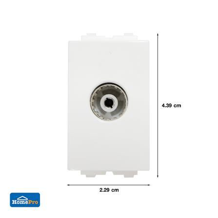 เต้ารับโทรทัศน์ 75 โอห์ม ELECKTA BASIC สีขาว_3