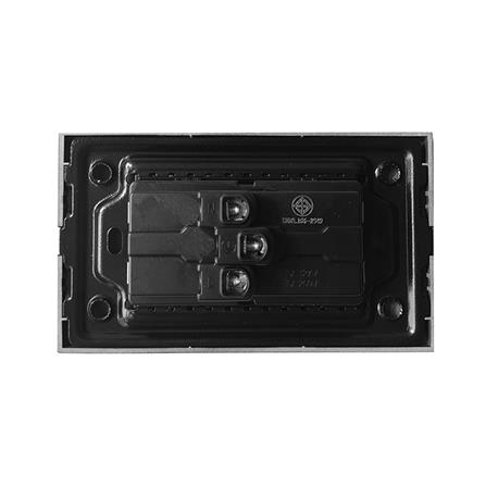 ชุดเต้ารับคู่ 3 ขากลม ELECKTA BASIC สีดำ_1