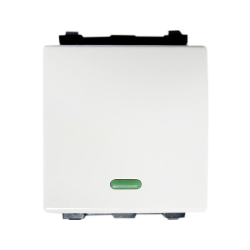 สวิตช์ 1 ทาง 1.5 ช่อง ELECKTA BASIC สีขาว