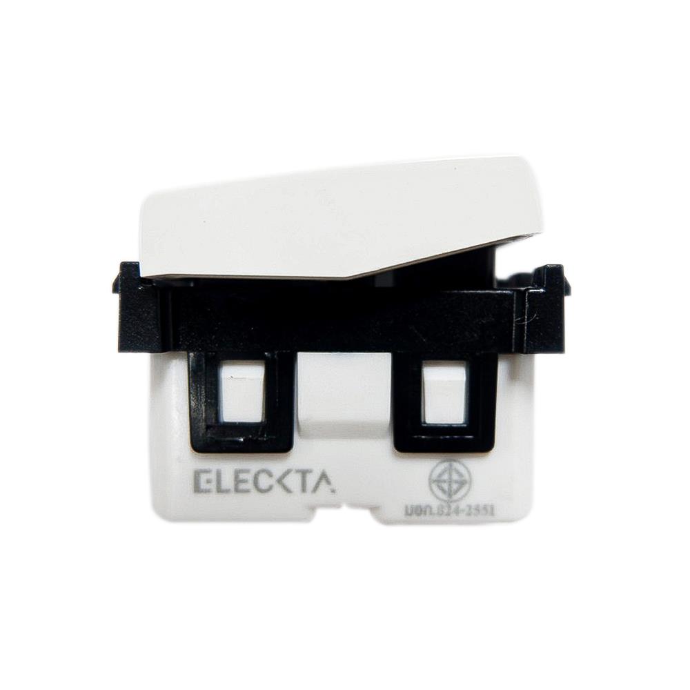 สวิตช์ 1 ทาง 1.5 ช่อง ELECKTA BASIC สีขาว