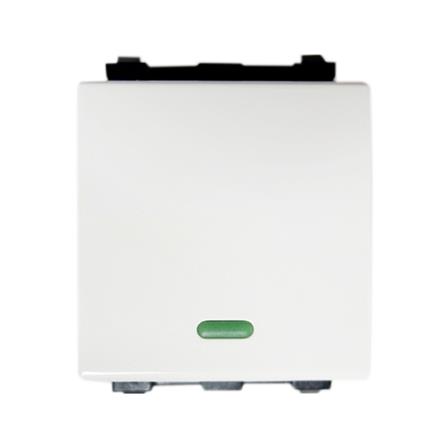 สวิตช์ 1 ทาง 1.5 ช่อง ELECKTA BASIC สีขาว