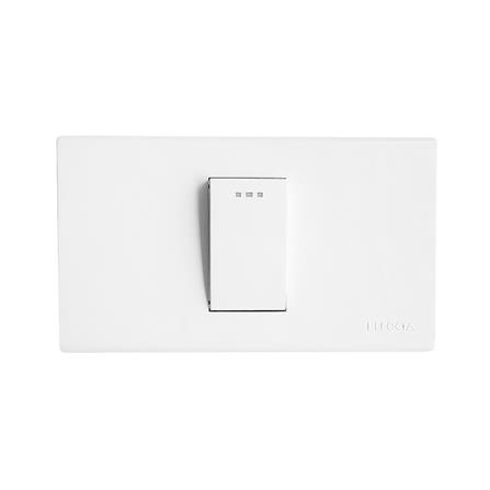 ชุดสวิตช์ 1 ทาง 1 ช่อง ELECKTA BASIC สีขาว_0