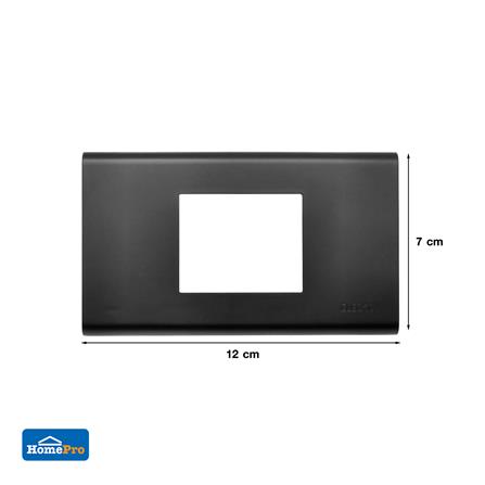 หน้ากาก 2 ช่องกลาง ELECKTA BASIC สีดำ_2