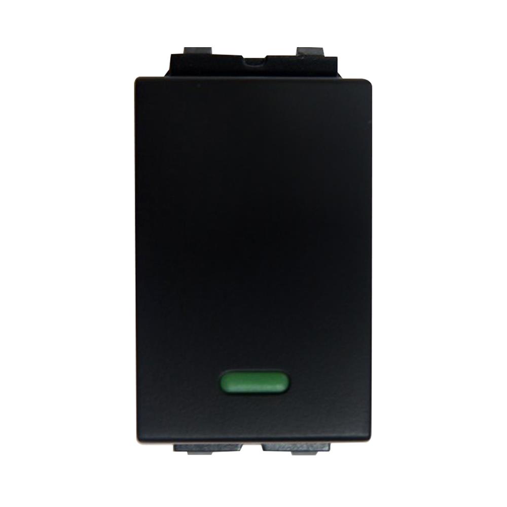 สวิตช์ 1 ทาง 1 ช่อง ELECKTA BASIC สีดำ