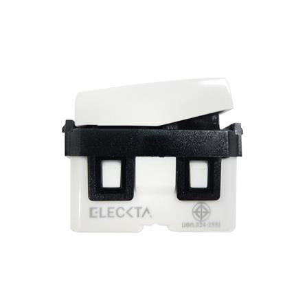 สวิตช์ 2 ทาง มีไฟ 1 ช่อง ELECKTA BASIC สีขาว_1
