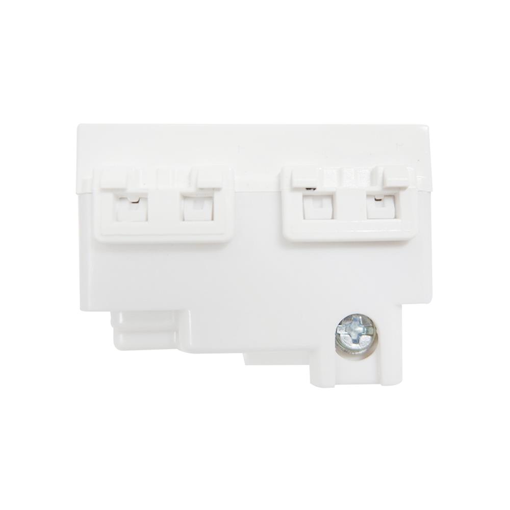 เต้ารับเดี่ยว 3 ขา 1.5 ช่อง ฺELECKTA BASIC สีขาว