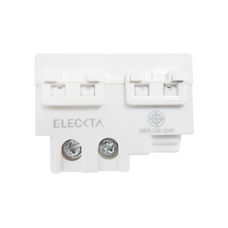 เต้ารับเดี่ยว 3 ขา 1.5 ช่อง ฺELECKTA BASIC สีขาว_2