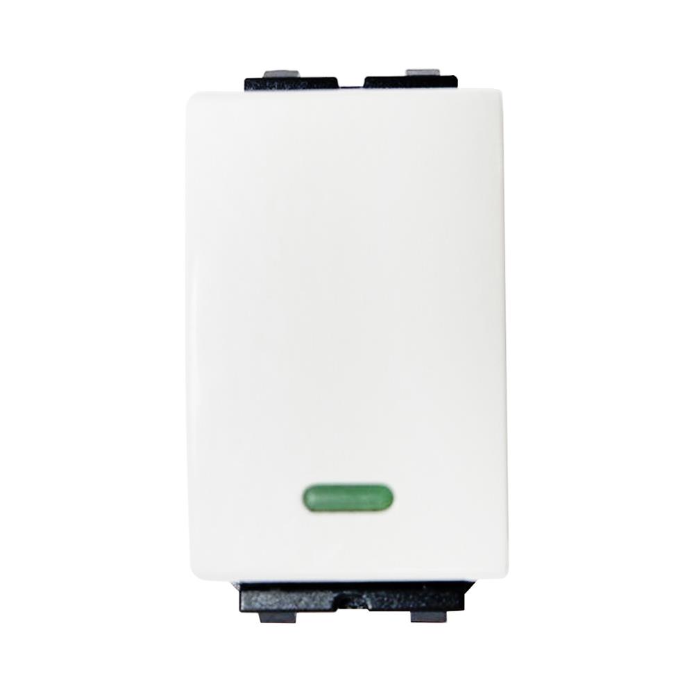 สวิตช์ 1 ทาง 1 ช่อง ELECKTA BASIC สีขาว