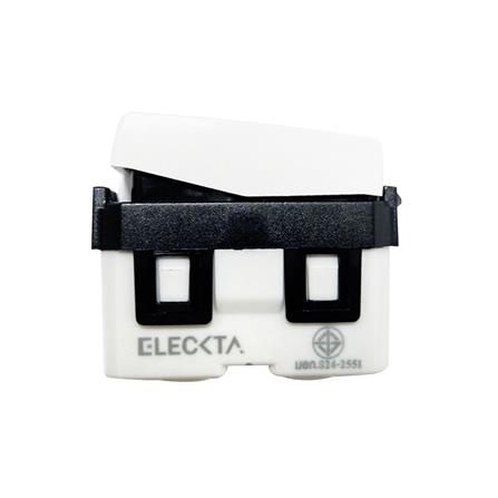 สวิตช์ 1 ทาง 1 ช่อง ELECKTA BASIC สีขาว_1