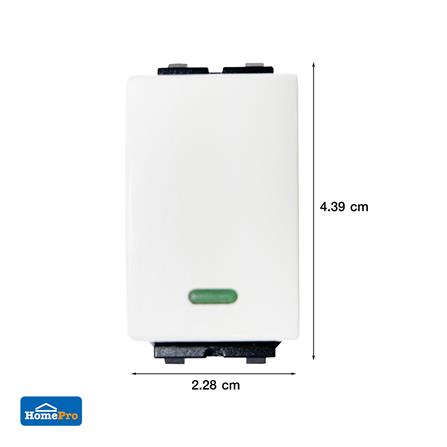 สวิตช์ 1 ทาง 1 ช่อง ELECKTA BASIC สีขาว_3