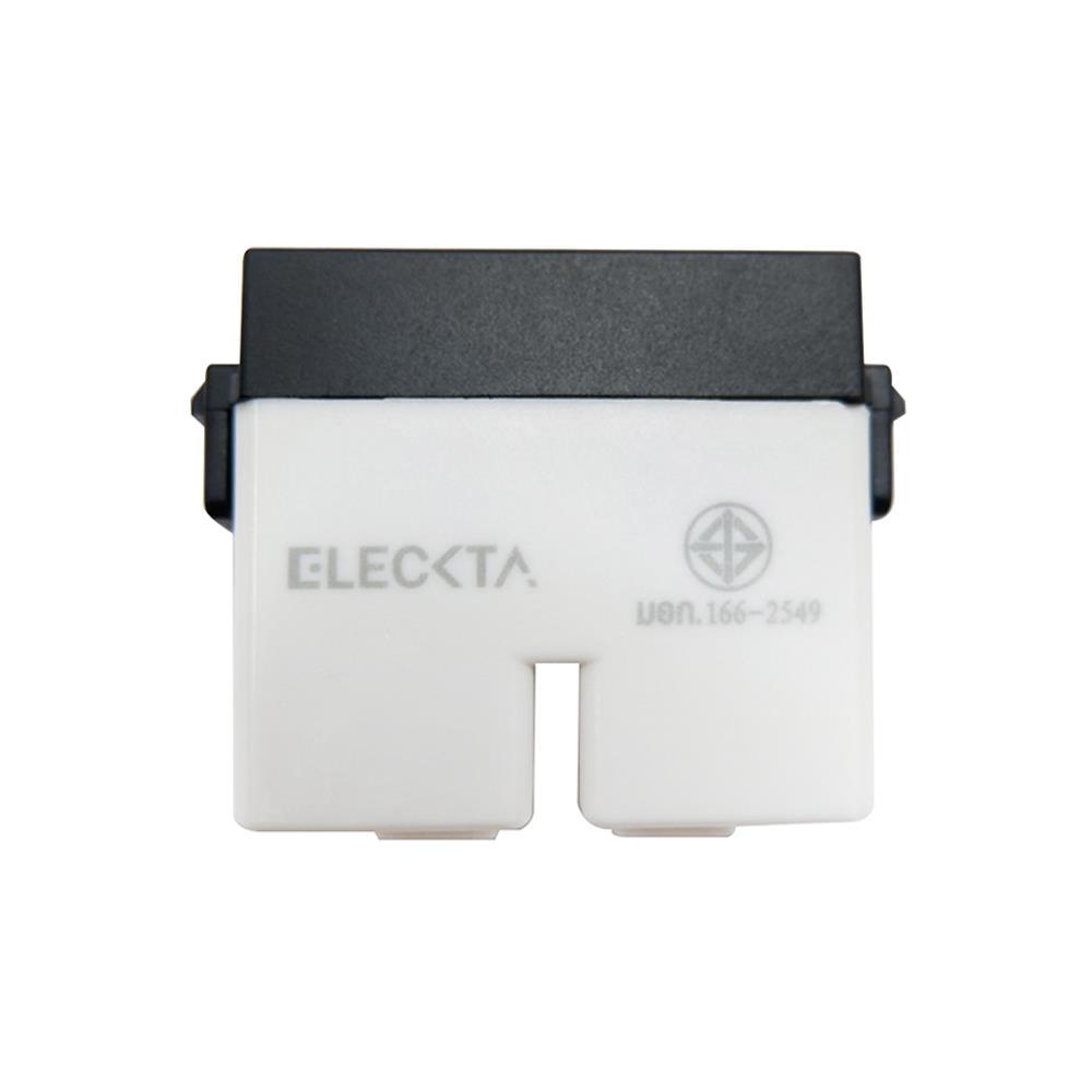 เต้ารับเดี่ยว 3 ขา 1 ช่อง ฺELECKTA BASIC สีดำ