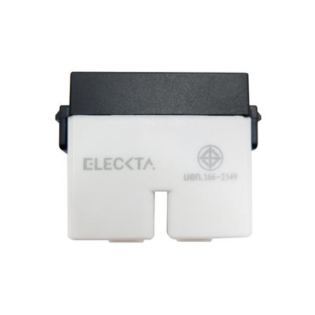เต้ารับเดี่ยว 3 ขา 1 ช่อง ฺELECKTA BASIC สีดำ_2
