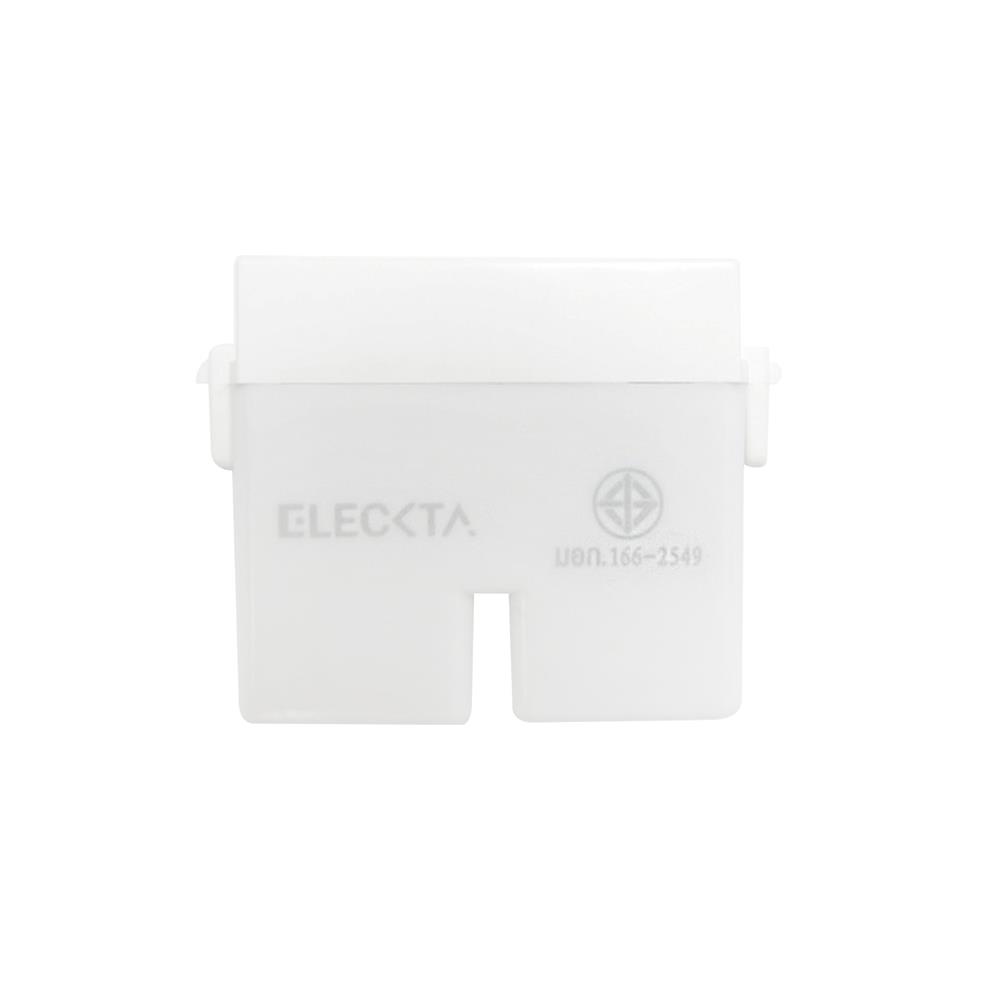 เต้ารับเดี่ยว 3 ขา 1ช่อง ELECKTA BASIC สีขาว