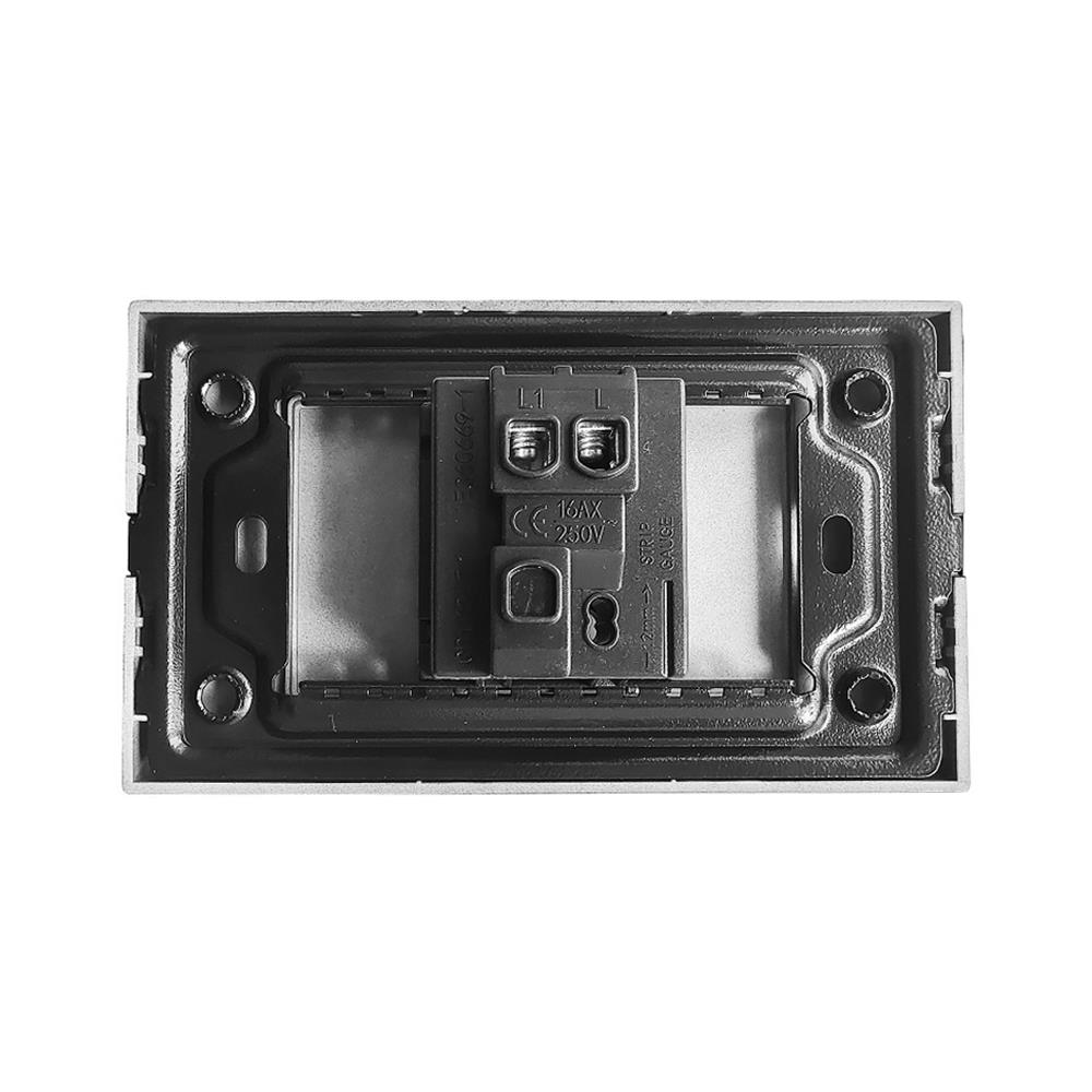 ชุดสวิตช์ 1 ทาง 1.5 ช่อง ELECKTA BASIC สีดำ