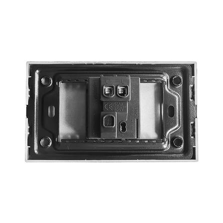 ชุดสวิตช์ 1 ทาง 1.5 ช่อง ELECKTA BASIC สีดำ_1