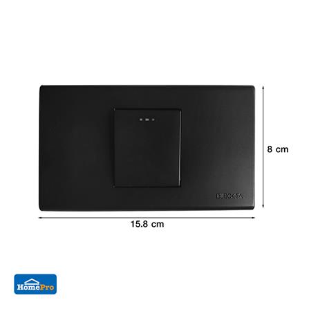 ชุดสวิตช์ 1 ทาง 1.5 ช่อง ELECKTA BASIC สีดำ_2