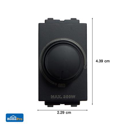 สวิตช์หรี่ไฟ ELECKTA BASIC 300 วัตต์ สีดำ_2