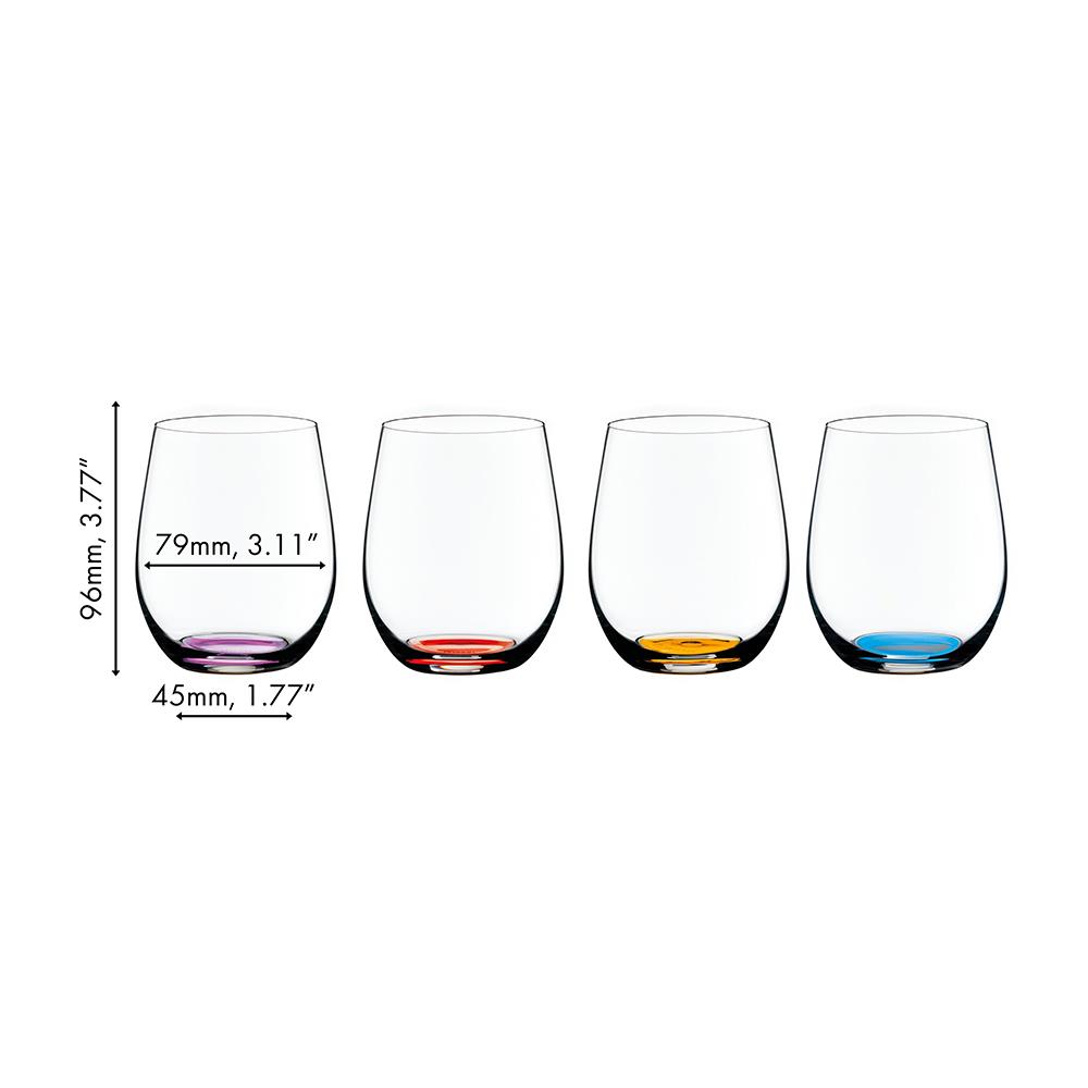 แก้วน้ำ 320 มล. RIEDEL O WINE TUMBLER HAPPY Vol.2 แพ็ค 4 ใบ