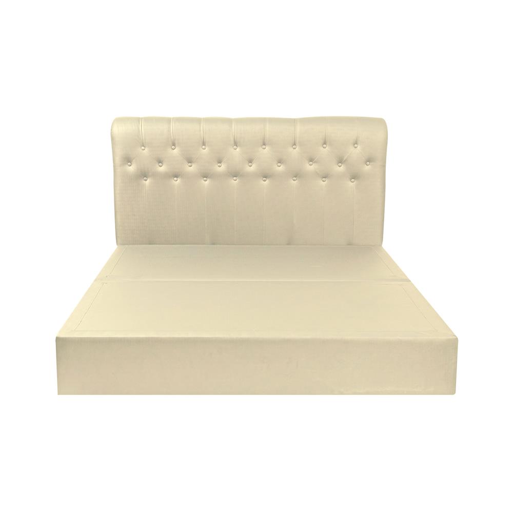ฐานรองหัวเตียง 6 ฟุต HOME LIVING STYLE ROME-R สีครีม