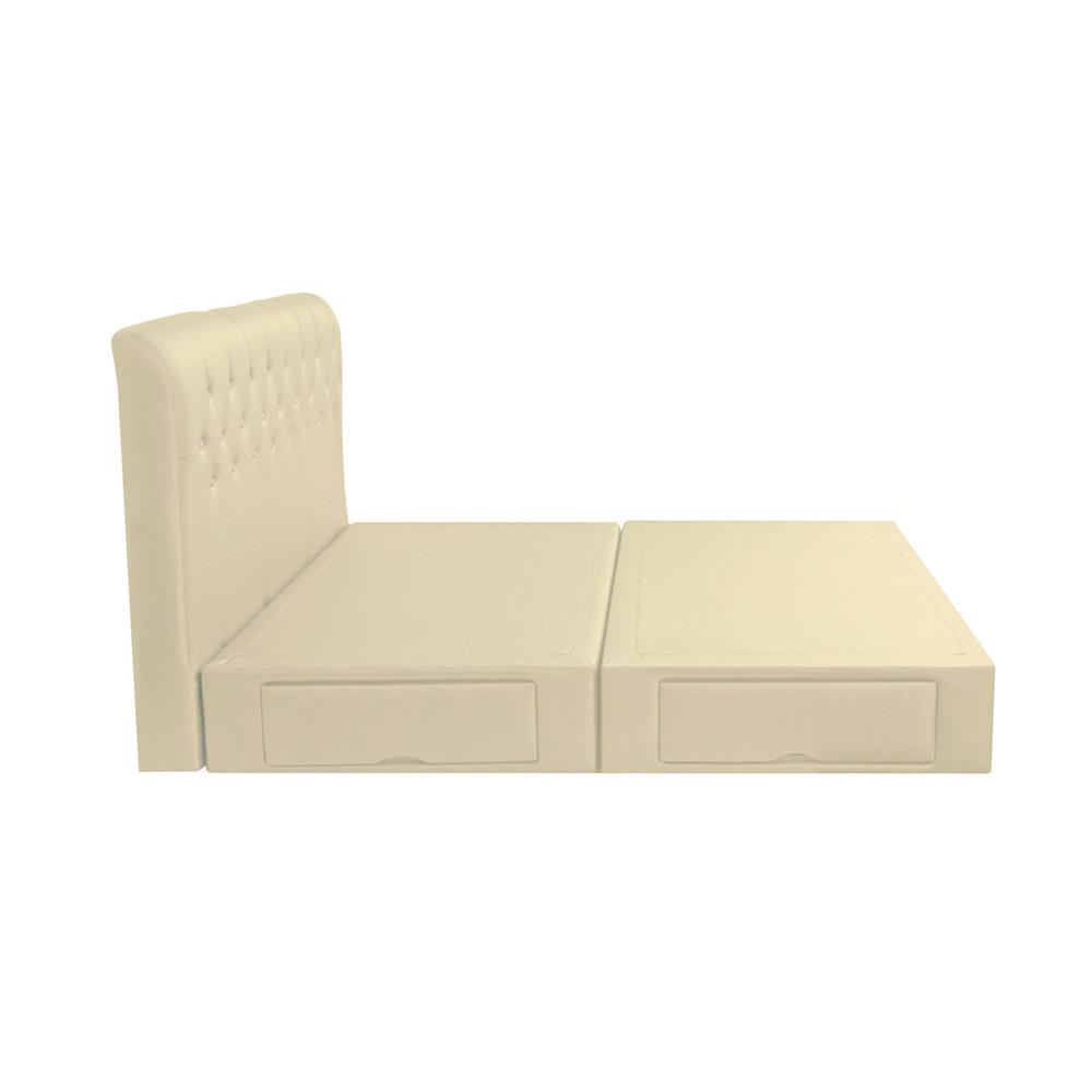 ฐานรองหัวเตียง 6 ฟุต HOME LIVING STYLE ROME-R สีครีม