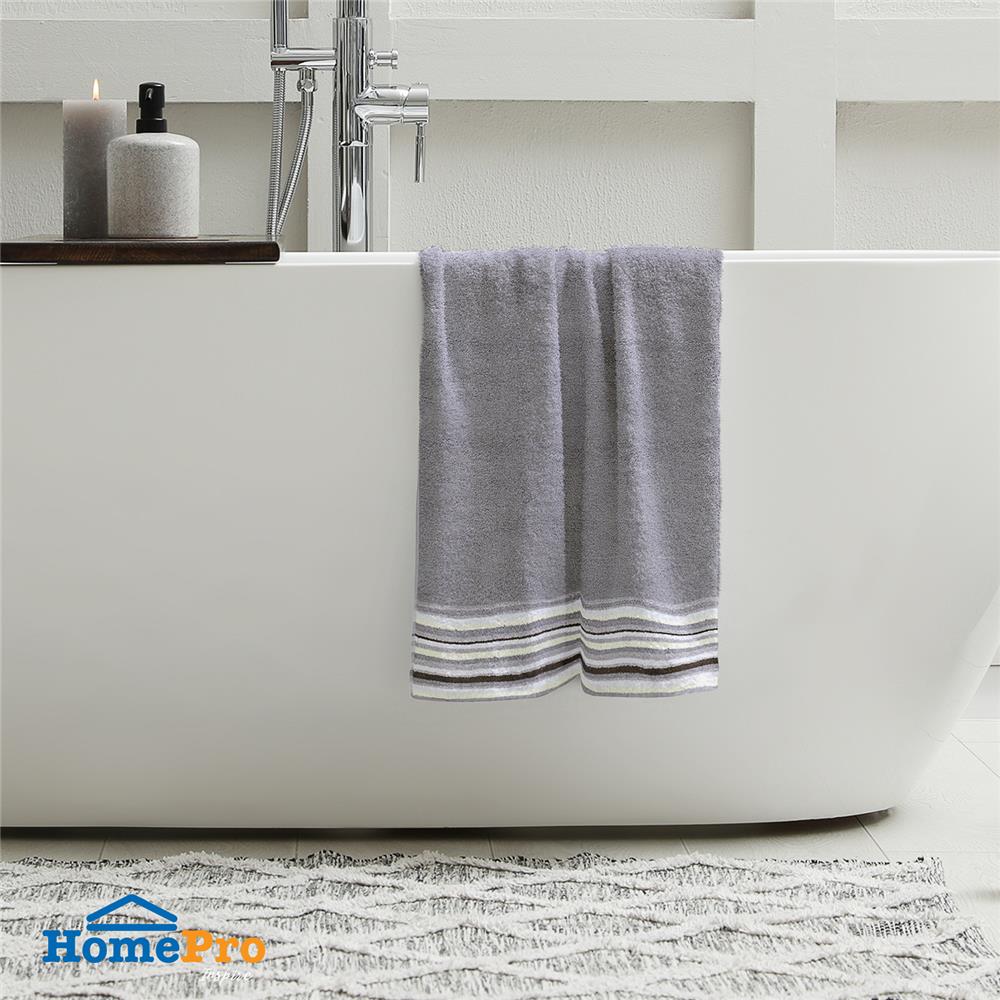 ผ้าขนหนู HOME LIVING STYLE SMITH 30X60 นิ้ว สีเทา