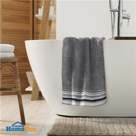 ผ้าขนหนู HOME LIVING STYLE SMITH 27X54 นิ้ว สีเทา_4