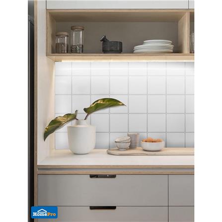 กระเบื้องผนังพอร์ซเลน 4x4 นิ้ว COTTO MT 4SR1-6110 สลิม ไวท์ PM_3