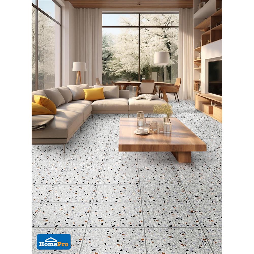 กระเบื้องพื้น 50x50 ซม. TARA ซีนาย ขาว A 1 ตร.ม.