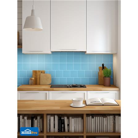 กระเบื้องผนังพอร์ซเลน 4x4 นิ้ว COTTO MT 4SR1-6423 สลิมไลท์ บลู PM_6