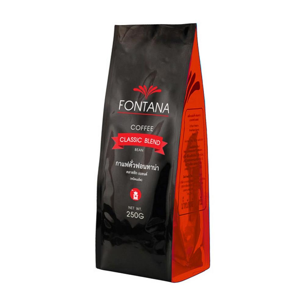 กาแฟคั่วเมล็ด FONTANA คลาสสิก 250 กรัม