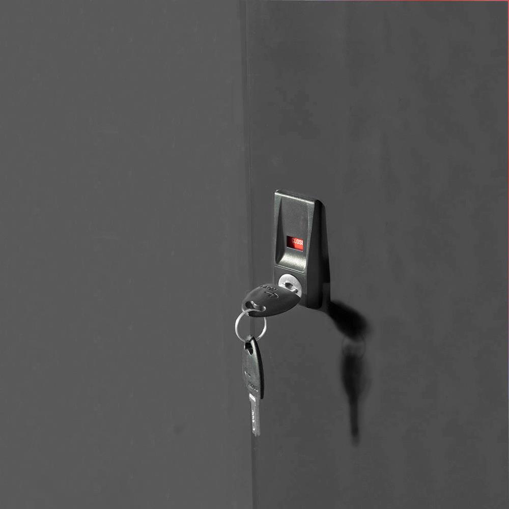 ตู้เก็บของบานเลื่อนทึบ KIOSK TM-120 สีขาว/ดำ