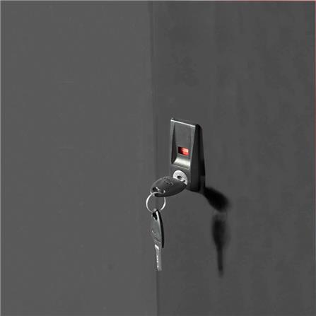 ตู้เก็บของบานเลื่อนทึบ KIOSK TM-120 สีขาว/ดำ_2